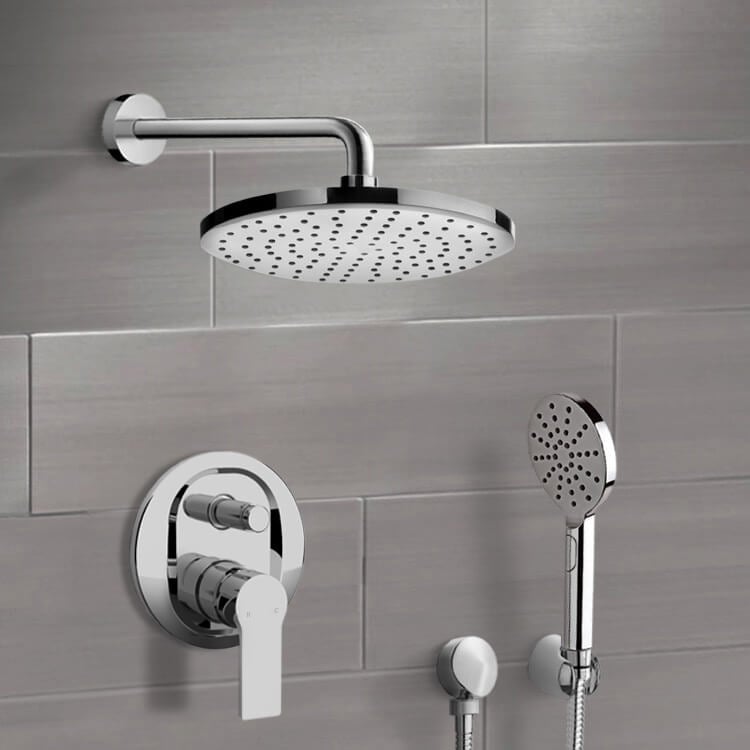 Shower Faucet Rain Shower System with Handheld, Rain Shower Head, Shower Faucet Set Remer SFH66